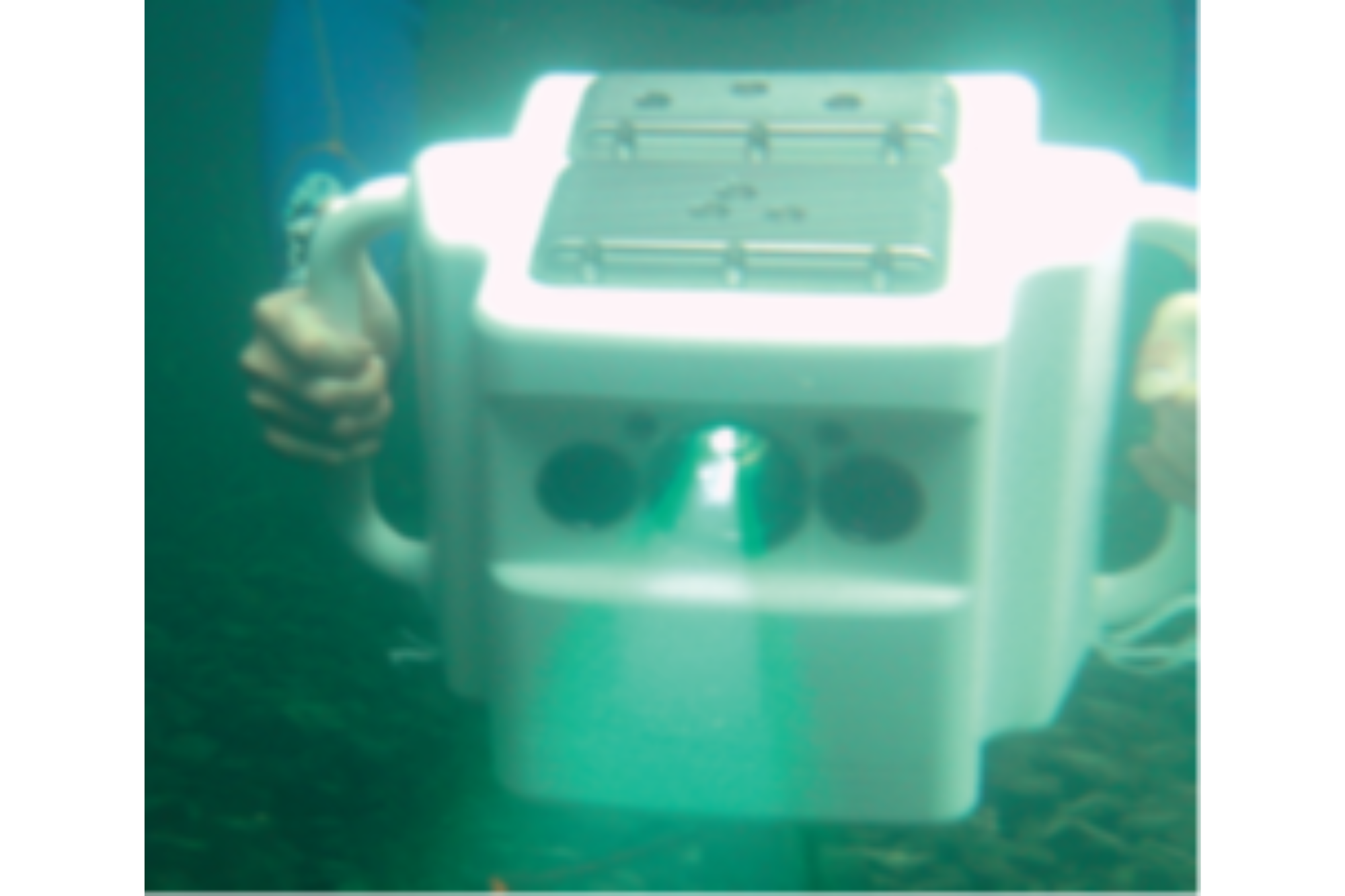 kolibri CORDLESS 3D scanner in underwater use