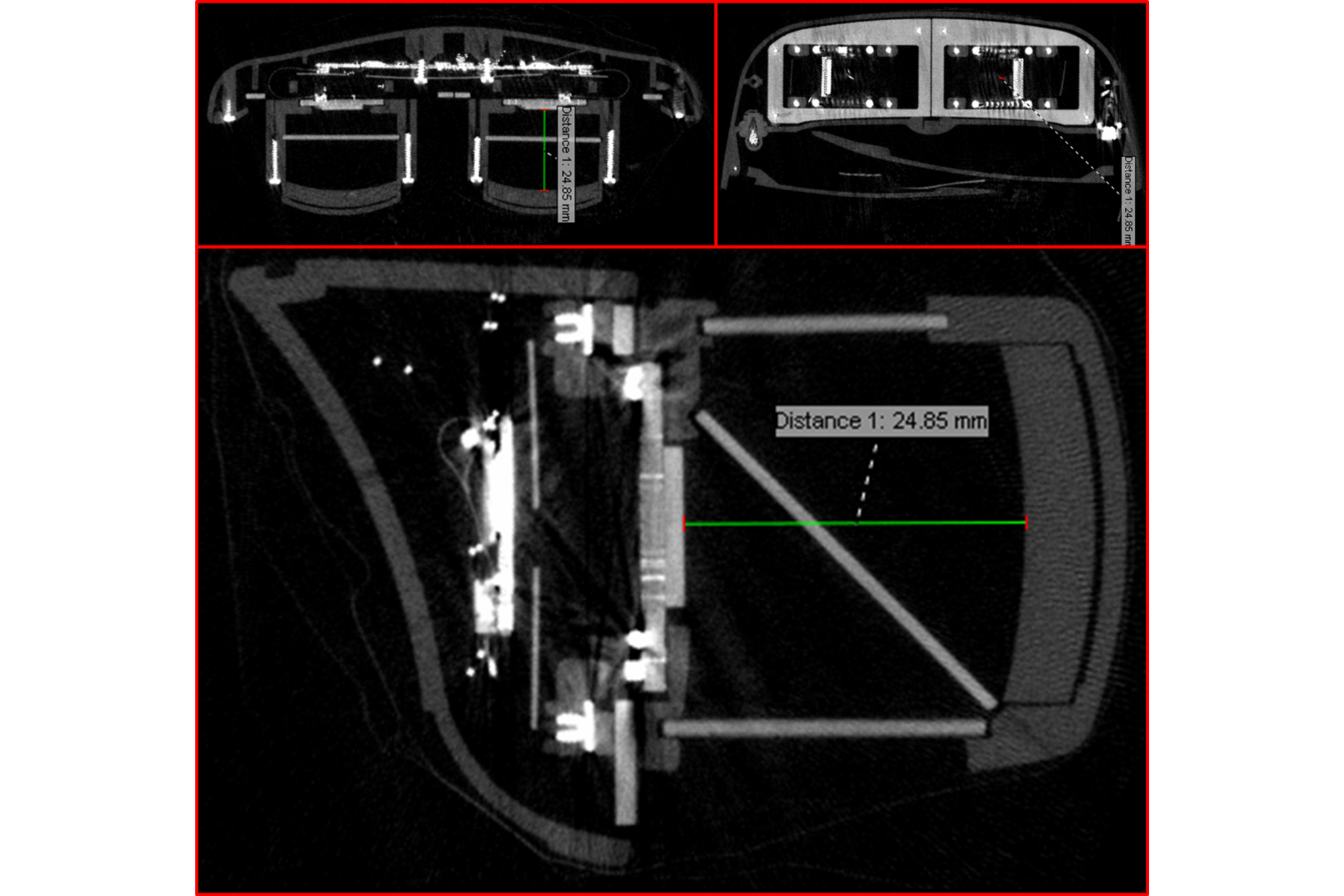 Analysis of the assembly condition of VR glasses using computer tomography
