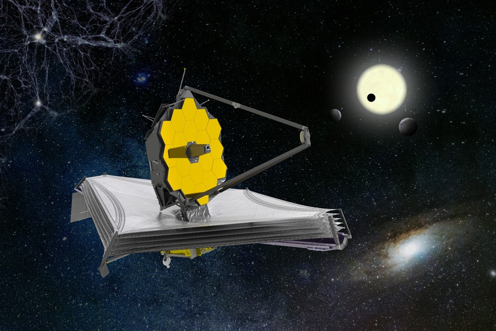 Visualization of the James Webb Space Telescope